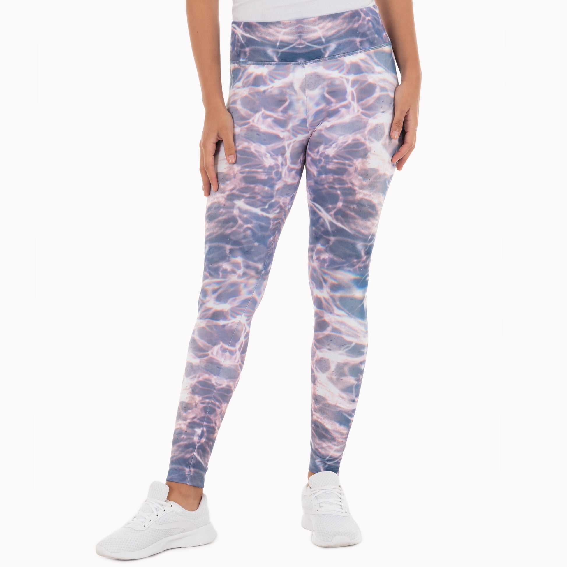 Women Summer Thin High-waist Yoga Biking Base Pants Pocket Fish Shark  Design Comfortable Casual Style