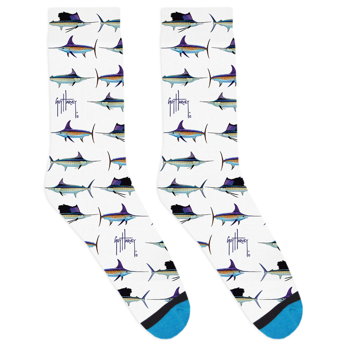 Billfish Species Socks View 1