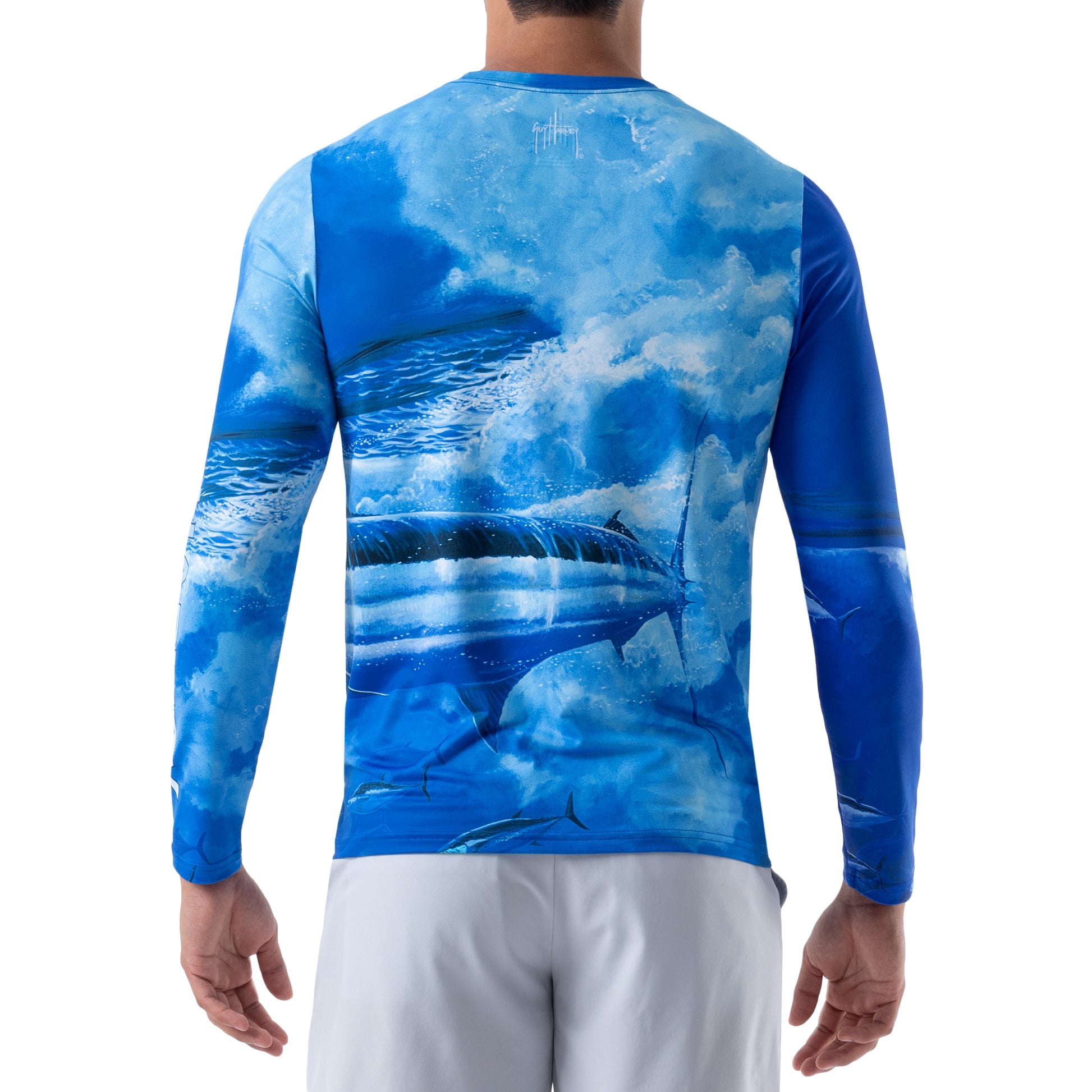 Men's Marlin Wrap Long Sleeve Sun Protection Shirt View 2