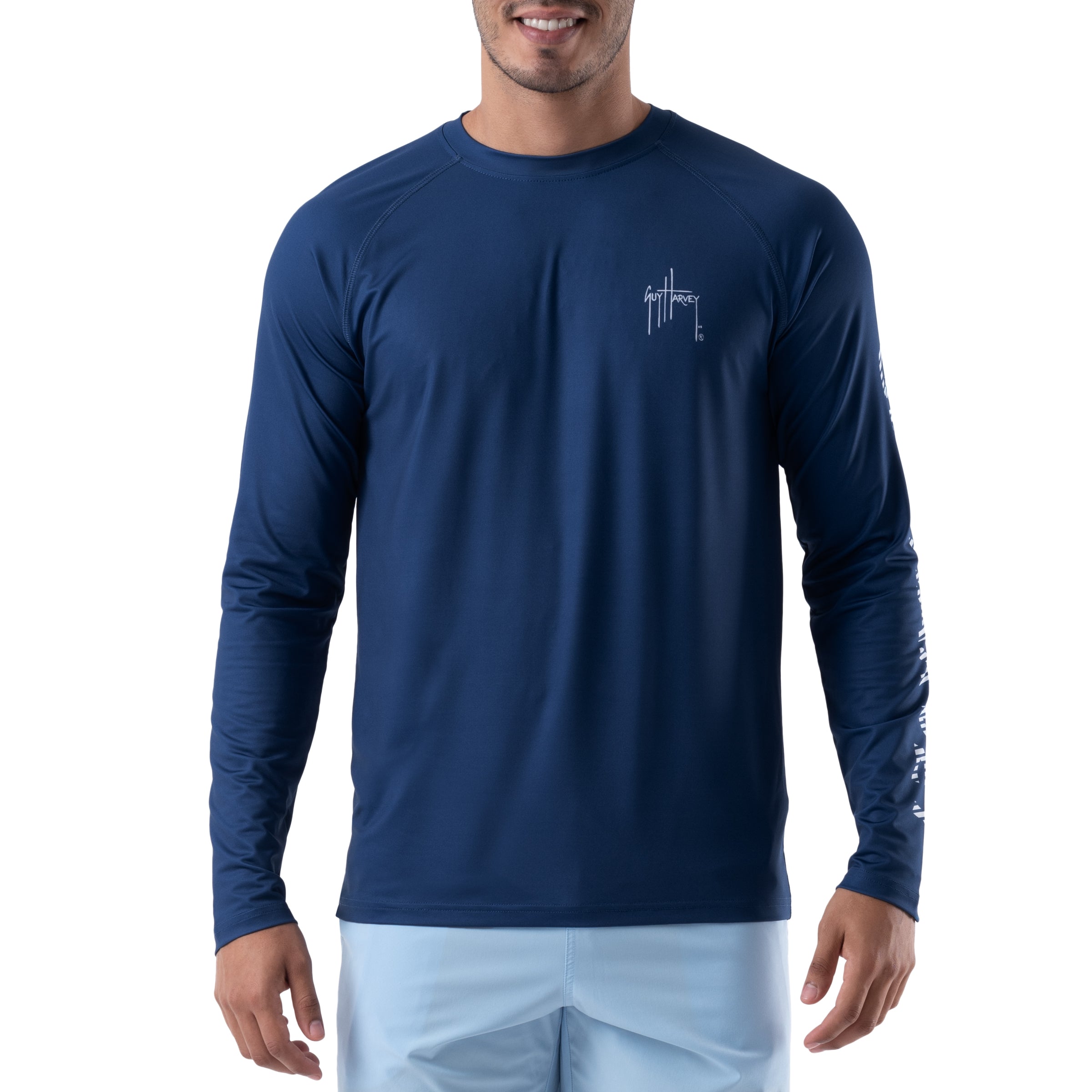 Men's On The Hunt Performance Raglan Sun Protection Top View 2