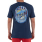 Men's Patriotic Yellowfin Tuna Short Sleeve Pocket Navy T-Shirt