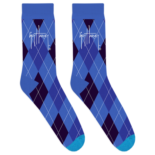 Mahi Argyle Bamboo Knitted Socks View 1