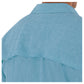 Men's Short Sleeve Heather Textured Cationic Blue Fishing Shirt View 3