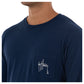 Men's Mahi Long Sleeve Pocket Navy T-Shirt View 4