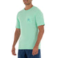 Men's Mahi Hex Short Sleeve Pocket Green T-Shirt View 2