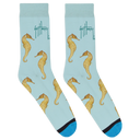 Blue Seahorse Socks View 1