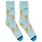 Blue Seahorse Socks