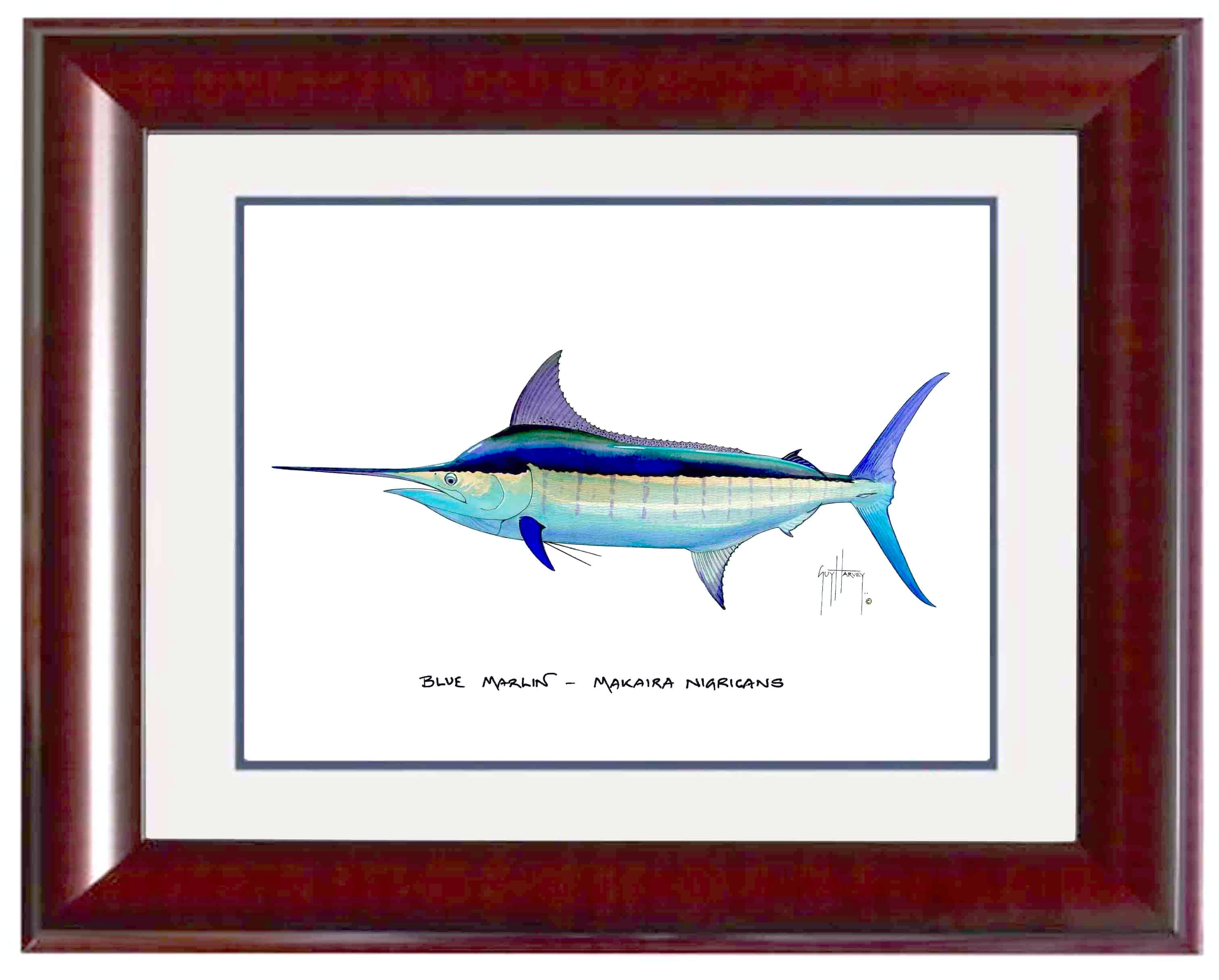 Blue Marlin Mini Print View 2