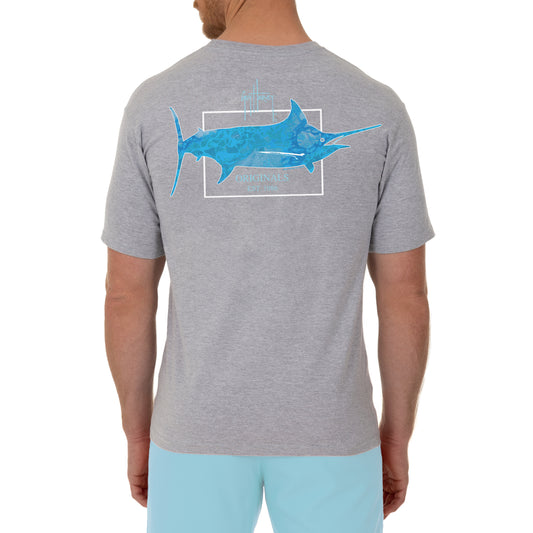 Men's Marlin Original Realtree Grey Short Sleeve Pocket T-Shirt View 1