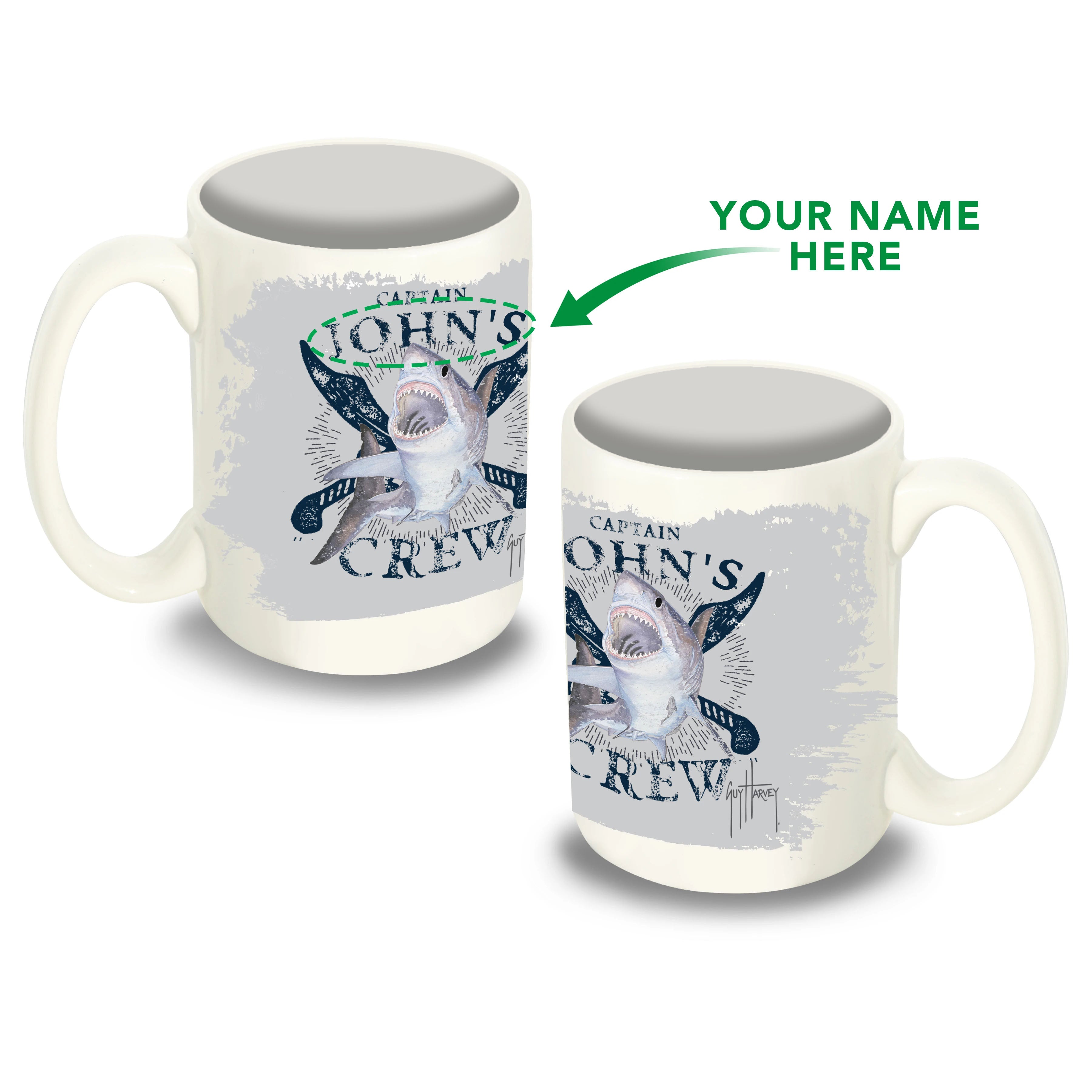 Custom Shark Coffee Mug View 1