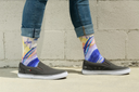 Dark Blue Wahoo Socks View 2