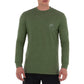 Men's Bill Of Rights II Long Sleeve Pocket Green T-Shirt