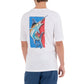 Mens Patriotic Marlin Short Sleeve Pocket White T-Shirt View 1