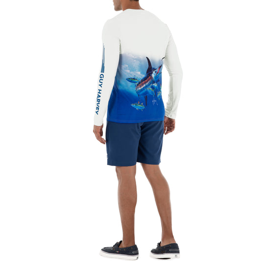 Men's Marlin and Tunas Performance Sun Protection Top View 2