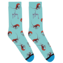 Spiny Lobster Blue Socks View 1