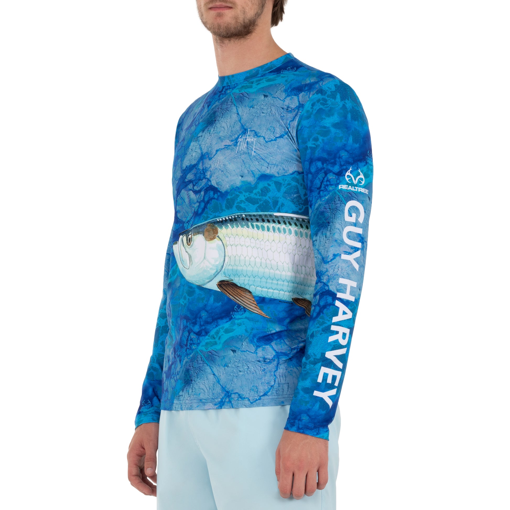 Men's Realtree Camo Tarpon Sun Protection Long Sleeve Shirt – Guy