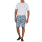 Men's 9" Performance Printed Blue Woven Short View 1