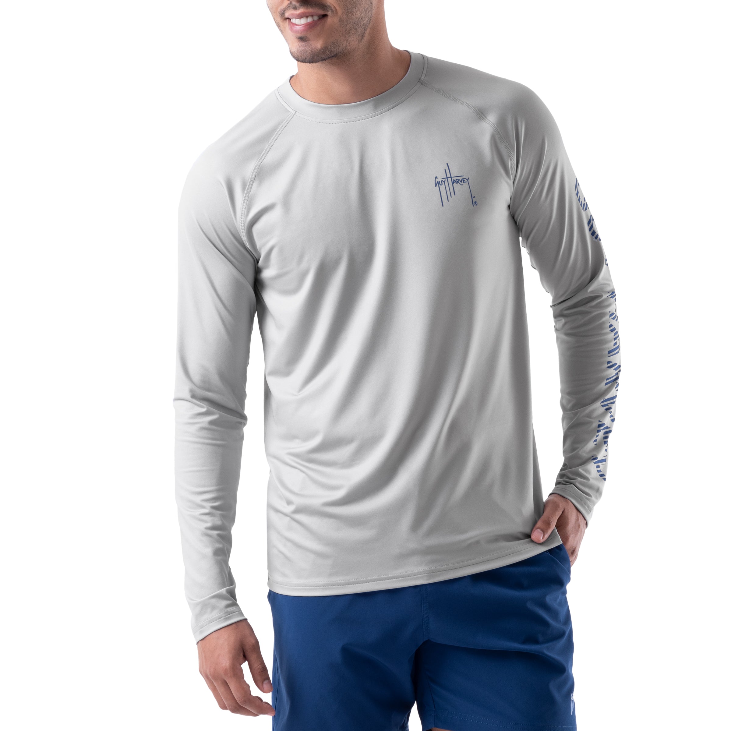 Men's Barbados Performance Raglan Sun Protection Top View 2