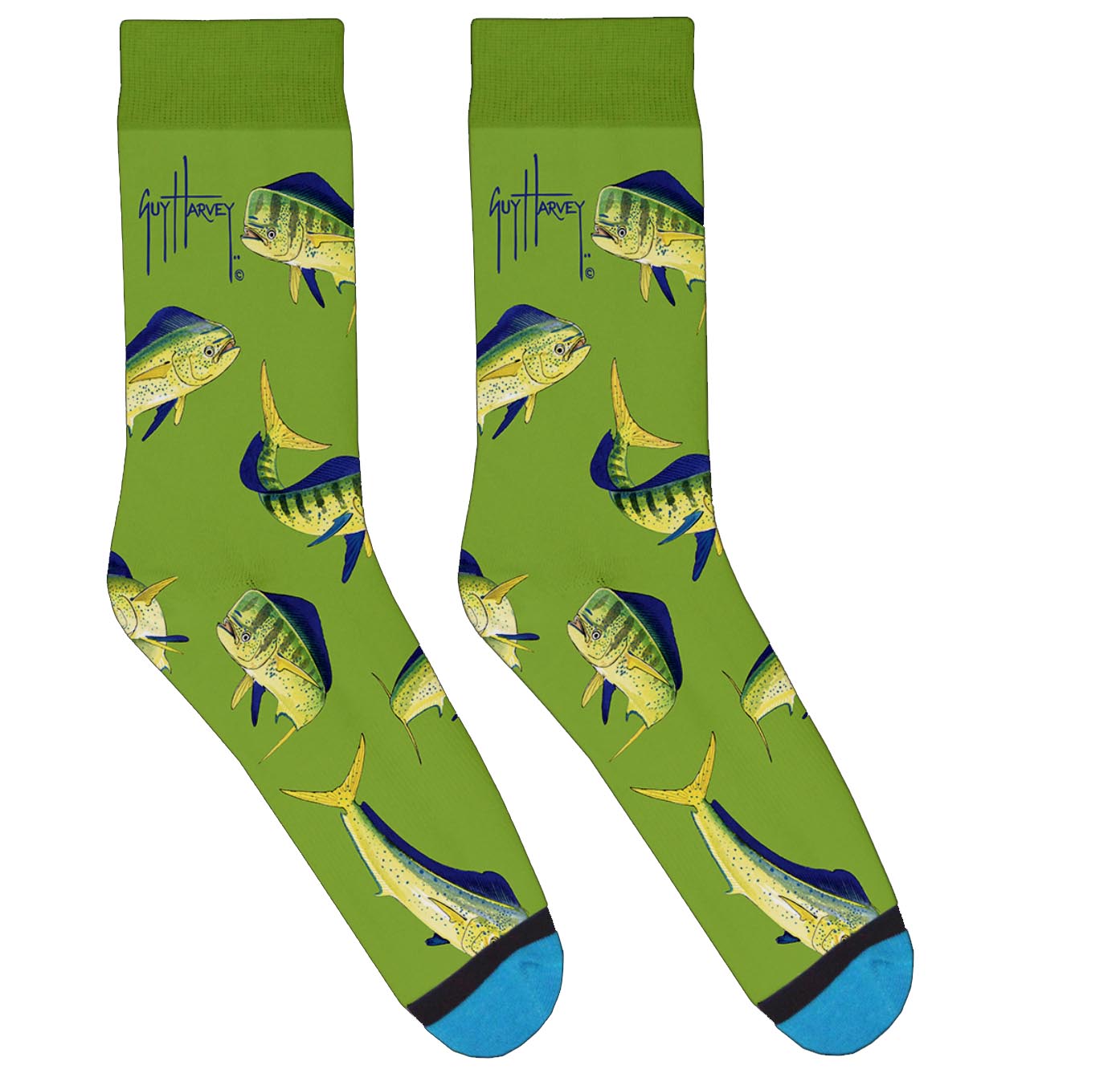 Green Mahi Socks View 1