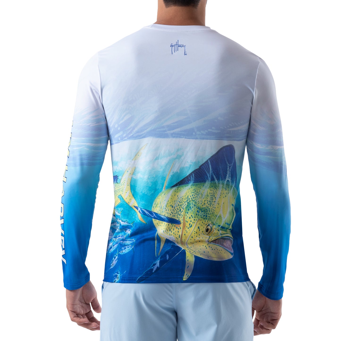 Men's Mahi Mahi Long Sleeve Sun Protection Shirt View 2