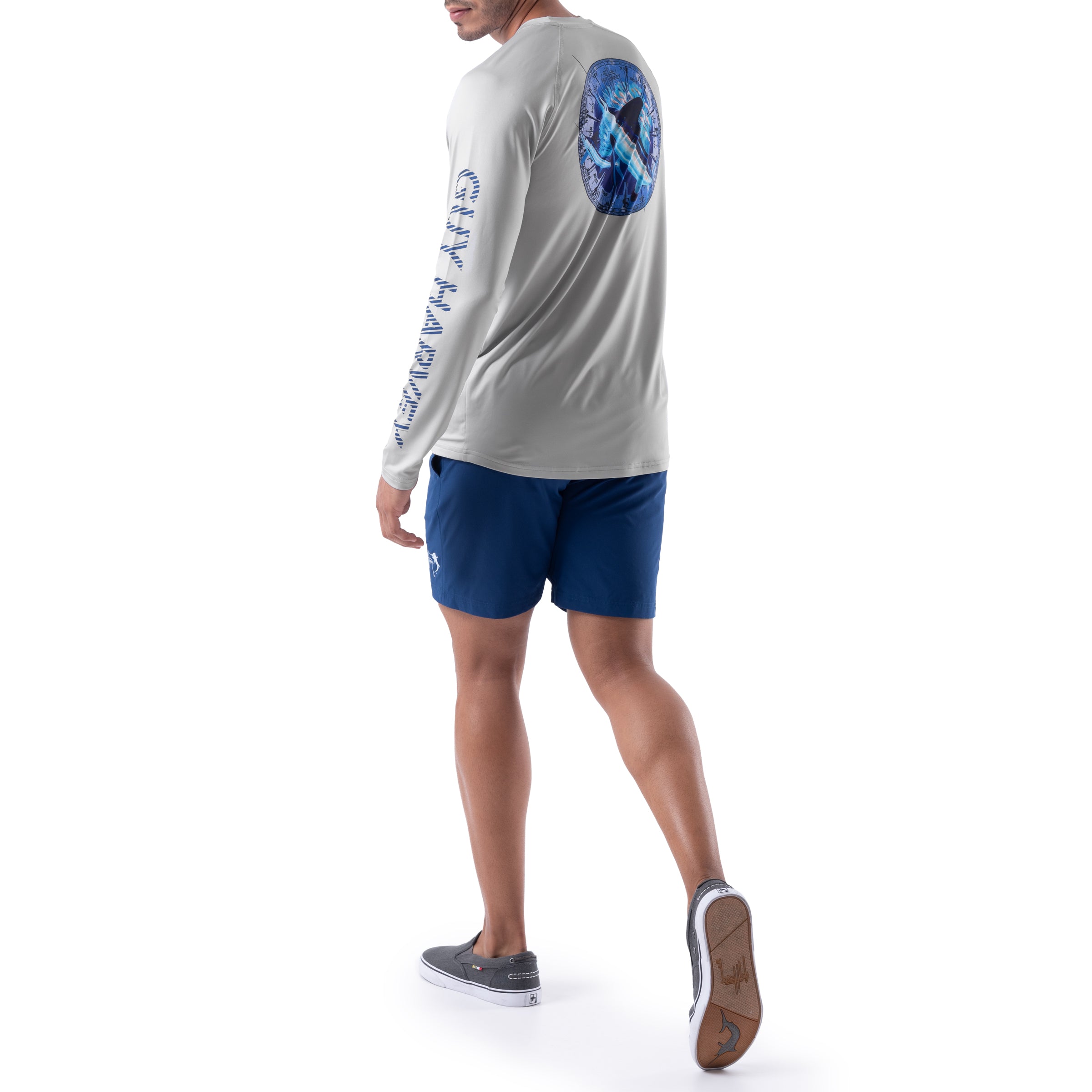 Men's Barbados Performance Raglan Sun Protection Top View 5