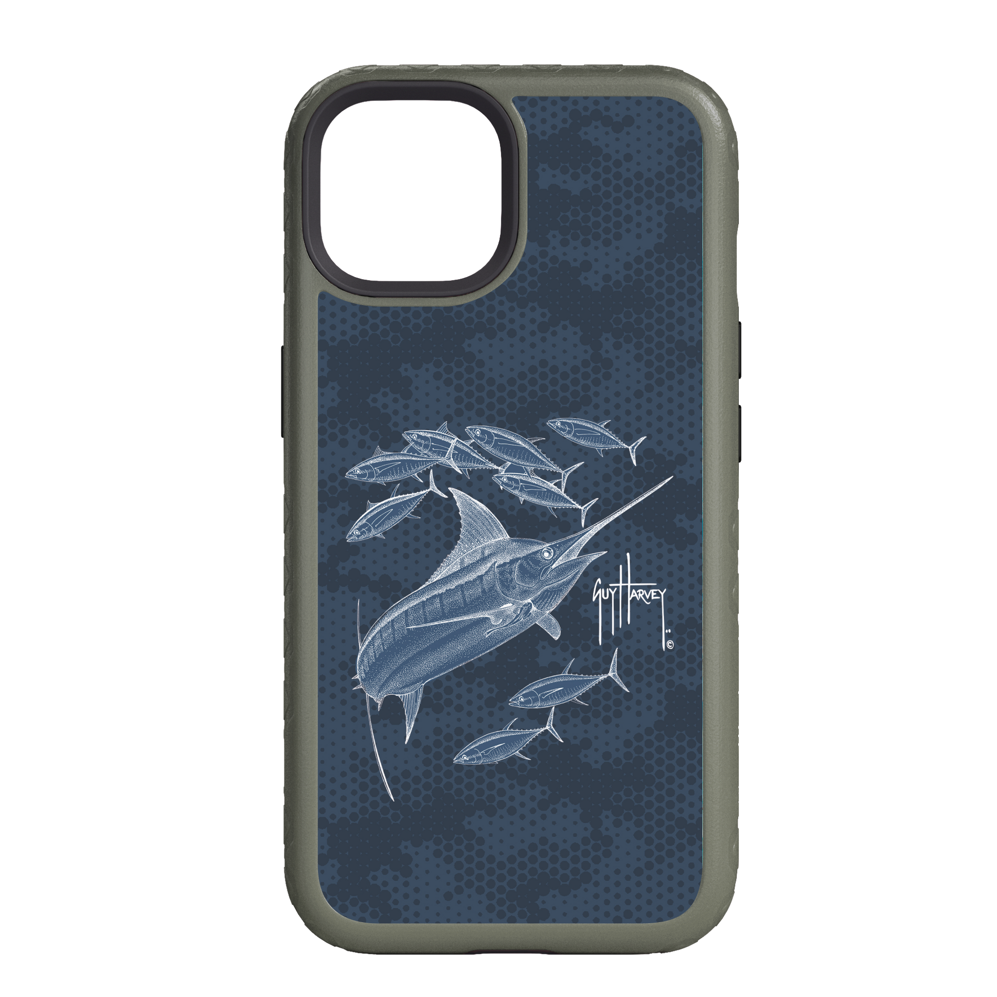 iPhone 14 Models - Fortitude Blue Camo Phone Case View 4