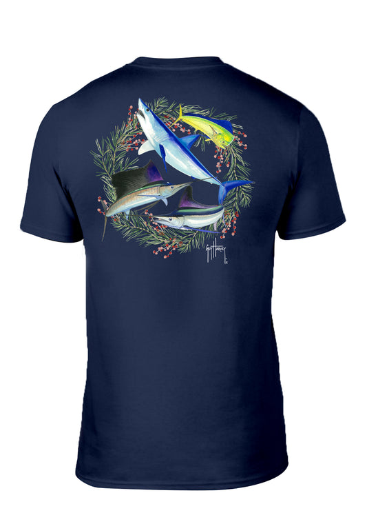 Men's Holiday Wreath T-Shirt View 1