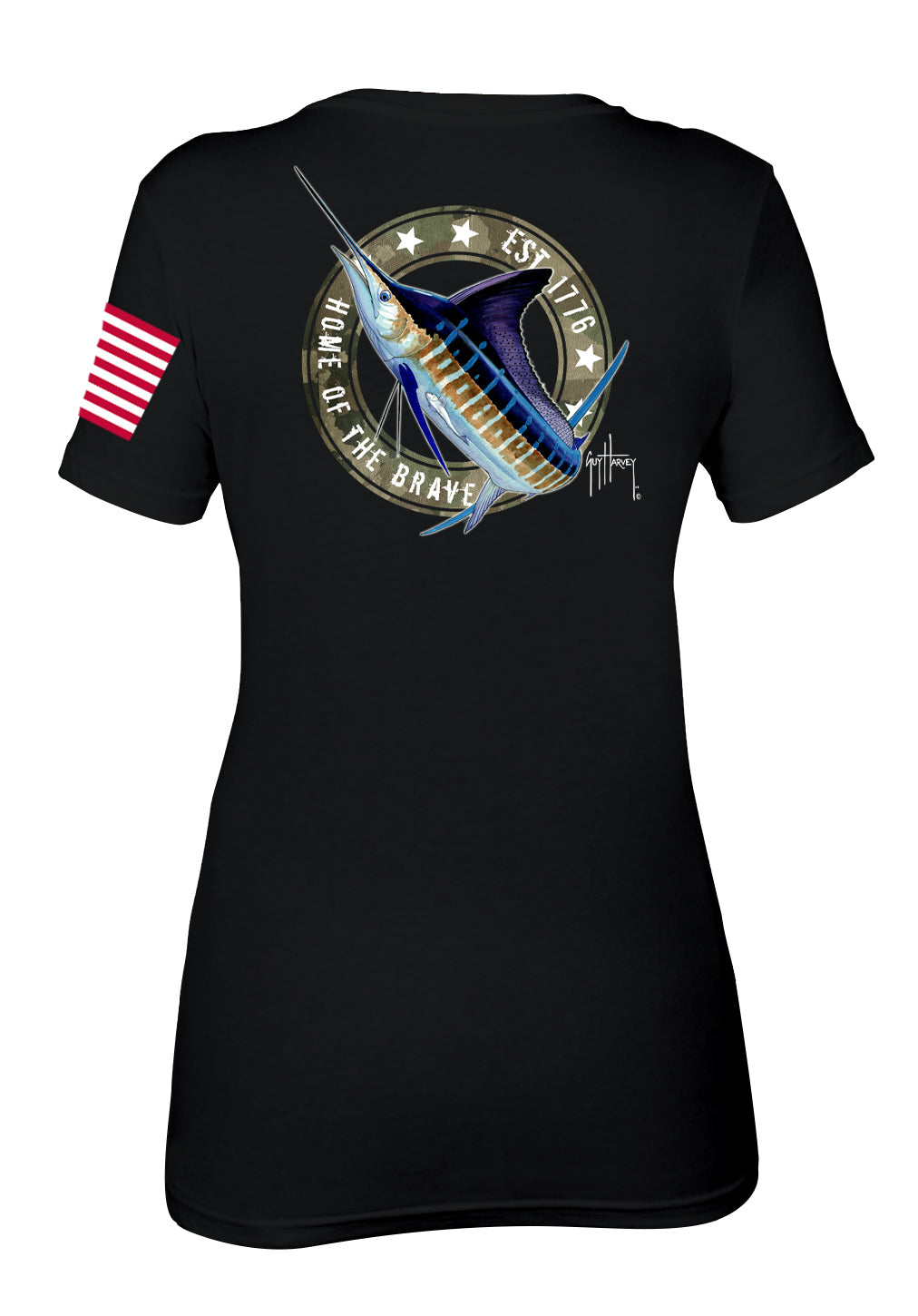 Ladies Veterans Day V-Neck Shirt View 1